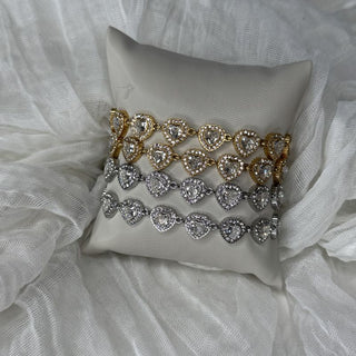 Riviera heart bracelet