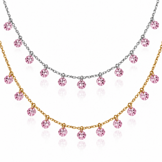 Baby pink Pin Crystal