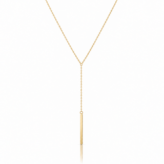 Afrodite Petrinoli — necklace gold y bar