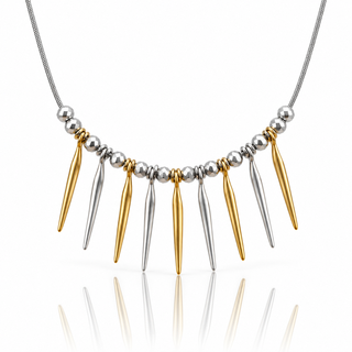 Afrodite Petrinoli — necklace mixed spikes