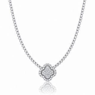 Afrodite Petrinoli — necklace quatrefoil silver