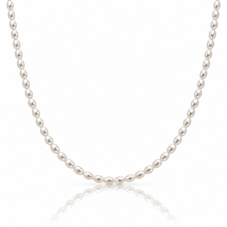 Afrodite Petrinoli — necklace rice pearls