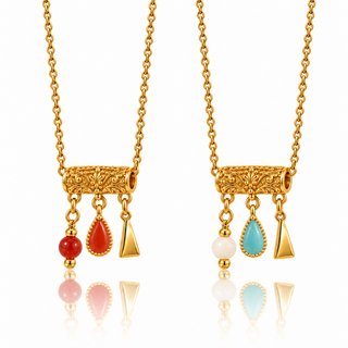 Afrodite Petrinoli — necklaces three charms