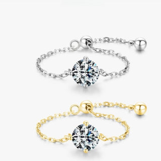 Brilliance μονόπετρο zirconia ring