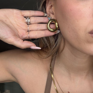 Plain cycle earrings
