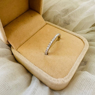 Certified Moissanite Eternity Band