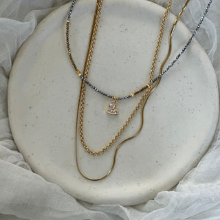 Triple gold/silver love