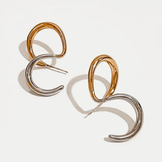 Geometric Double Trouble (Earrings with Cuffs)