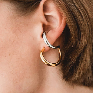 Geometric Double Trouble (Earrings with Cuffs)