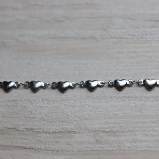 Steel Heart Anklet